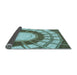 Thickness of Patterned Pine Green Rug, pat671lblu