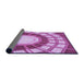 Thickness of Patterned Violet Purple Rug, pat671pur