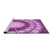 Sideview of Machine Washable Transitional Violet Purple Rug, wshpat671pur