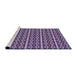 Sideview of Machine Washable Transitional Dark Purple Rug, wshpat672pur