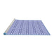 Sideview of Machine Washable Transitional Periwinkle Purple Rug, wshpat673blu