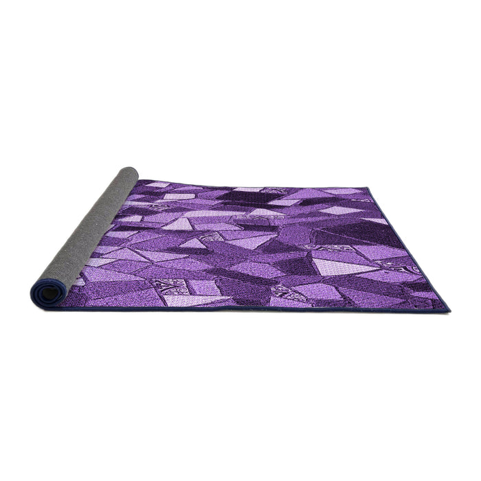 Thickness of Patterned Purple Rug, pat674pur