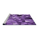 Sideview of Machine Washable Transitional Purple Rug, wshpat674pur