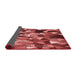 Thickness of Patterned Red Rug, pat674rd