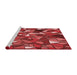 Sideview of Machine Washable Transitional Red Rug, wshpat676rd