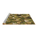 Sideview of Machine Washable Transitional Bakers Brown Rug, wshpat677brn