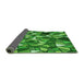 Thickness of Patterned Green Rug, pat677grn