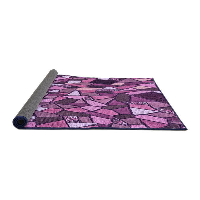 Thickness of Patterned Orchid Purple Rug, pat677pur