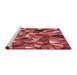 Sideview of Machine Washable Transitional Red Rug, wshpat677rd