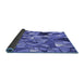 Thickness of Patterned Sky Blue Rug, pat678blu