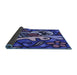 Patterned Medium Slate Blue Rug, pat68blu