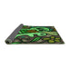 Patterned Dark Forest Green Rug, pat68grn