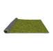 Thickness of Patterned Pistachio Green Rug, pat681grn