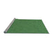 Sideview of Machine Washable Transitional Forest Green Rug, wshpat682lblu