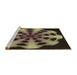 Sideview of Machine Washable Transitional Copper Brown Rug, wshpat683brn