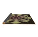 Thickness of Patterned Copper Brown Rug, pat683brn