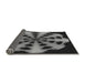 Thickness of Patterned Midnight Gray Rug, pat683gry