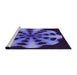 Sideview of Machine Washable Transitional Light Slate Blue Rug, wshpat683pur