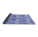 Thickness of Patterned Light Slate Blue Rug, pat684blu