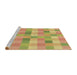 Sideview of Machine Washable Transitional Golden Brown Yellow Rug, wshpat684brn
