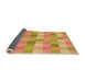 Thickness of Patterned Orange Rug, pat684org