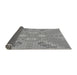 Thickness of Patterned Cloud Gray Rug, pat686gry