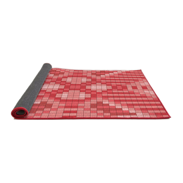 Thickness of Patterned Red Rug, pat686rd