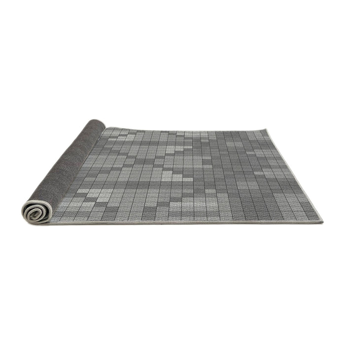 Thickness of Patterned Dark Gray Rug, pat687gry