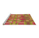 Sideview of Machine Washable Transitional Red Rug, wshpat687org