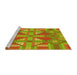 Sideview of Machine Washable Transitional Pistachio Green Rug, wshpat687yw