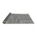 Thickness of Patterned Silver Gray Rug, pat688gry