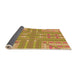 Thickness of Patterned Orange Rug, pat688org