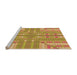 Sideview of Machine Washable Transitional Orange Rug, wshpat688org