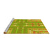 Sideview of Machine Washable Transitional Dark Golden Brown Rug, wshpat688yw