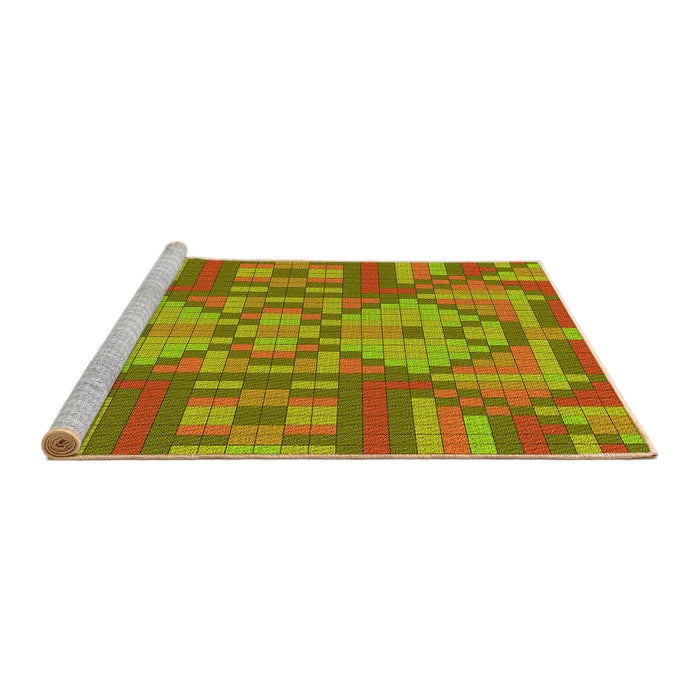Sideview of Machine Washable Transitional Mahogany Brown Rug, wshpat689yw