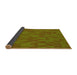 Thickness of Patterned Dark Bronze Brown Rug, pat69yw