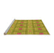 Sideview of Machine Washable Transitional Dark Golden Brown Rug, wshpat690org