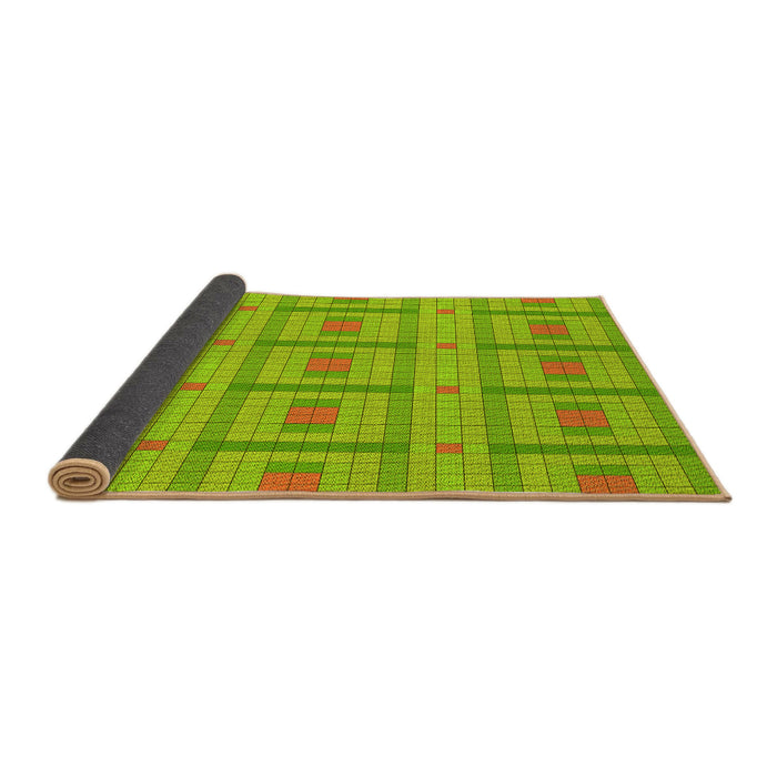 Thickness of Patterned Green Rug, pat690yw