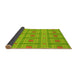 Thickness of Patterned Green Rug, pat690yw