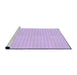 Sideview of Machine Washable Transitional Bright Lilac Purple Rug, wshpat691pur