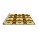 Sideview of Machine Washable Transitional Mahogany Brown Rug, wshpat695yw