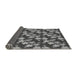 Thickness of Patterned Dark Gray Rug, pat697gry