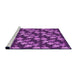 Sideview of Machine Washable Transitional Dark Magenta Purple Rug, wshpat697pur