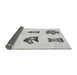 Thickness of Patterned Platinum Gray Rug, pat699gry