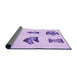 Thickness of Patterned Purple Rug, pat699pur