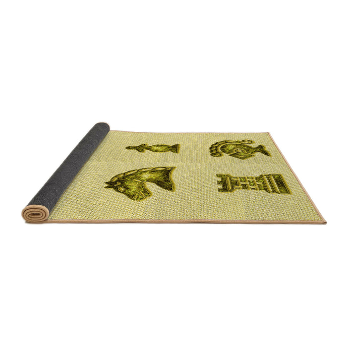 Thickness of Patterned Brown Rug, pat699yw