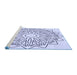 Sideview of Machine Washable Transitional Lavender Blue Rug, wshpat7blu