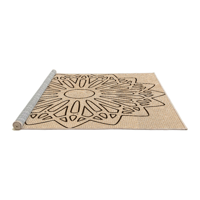 Sideview of Machine Washable Transitional Copper Brown Rug, wshpat7org