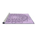 Sideview of Machine Washable Transitional Lilac Purple Rug, wshpat7pur