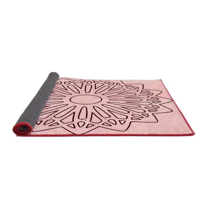 Thickness of Patterned Pink Rug, pat7rd